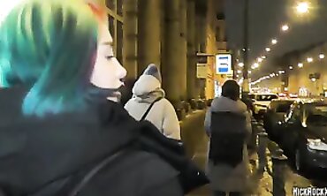 Rainbows Galore! Hot Blonde Babe Fucked Hard in Public