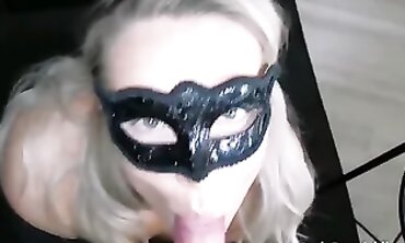 Big Dick Gloryholes - Blonde Babe Gives Deepthroat to Huge Penis
