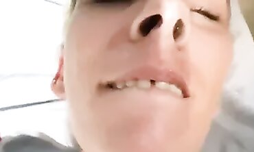 Hot Blonde Babe Gives Sensual Handjob with Fingering & Deepthroat POV - Must See!