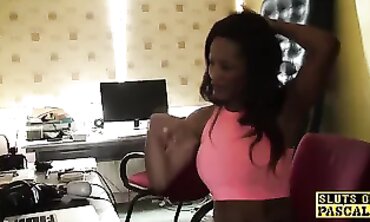Erotic Domination - Black Dominatrix Throats White Guy's Big Dick in Rough Sex