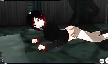 Virtual reality role play with sexy anime girl Rubi Rose - VRCosplay