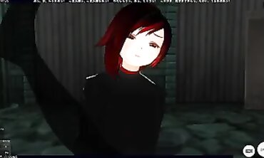 Virtual reality role play with sexy anime girl Rubi Rose - VRCosplay