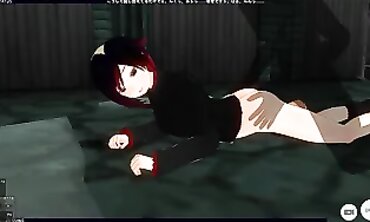 Virtual reality role play with sexy anime girl Rubi Rose - VRCosplay