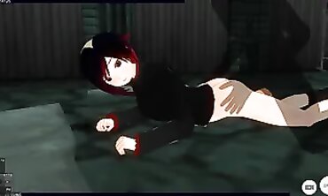 Virtual reality role play with sexy anime girl Rubi Rose - VRCosplay