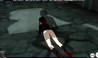 Virtual reality role play with sexy anime girl Rubi Rose - VRCosplay