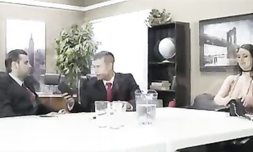 Angela Miley - Hot Blonde Babe Fucked By Her Creepy Older Male Boss