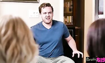 Step Siblings' Best Friend Teaches Him How To Please A Woman - Sex Ed
