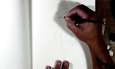 Naked Artistic Bodies - Erotic Sketch of Beautiful Women's Curves