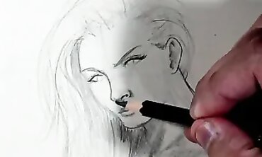 Naked Artistic Bodies - Erotic Sketch of Beautiful Women's Curves
