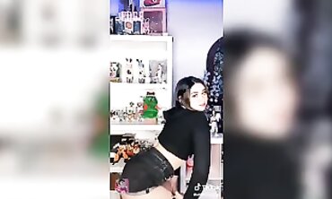 XLightMoonxBustsOut - Sexy Brunette Teen Faces Off In A Masturbation Challenge