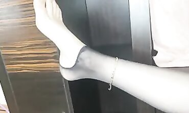 Hot Babe in Stocking Fetish Gives Intense Anal Fuck