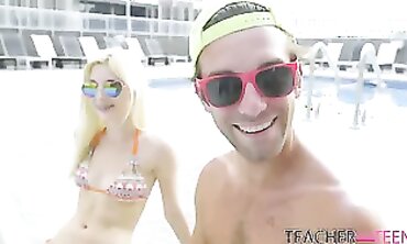 college girl's Secret Crush Learns How To Please Her Teacher In Bed