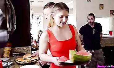 Hot Blonde Babe Gives A Stunning Erotic Dance Performance For Her Lover