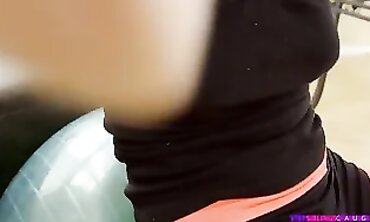 Step Sister's Deepthroat Blowjob Skills in Hot Threesome