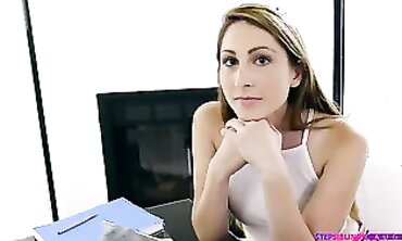 Hot Blonde MILF Teaches barely legal Wife How to Please Her Husband in Bed