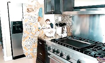 Lauren Phillips Enjoys Wild Sex Adventure in the Kitchen - POV Style