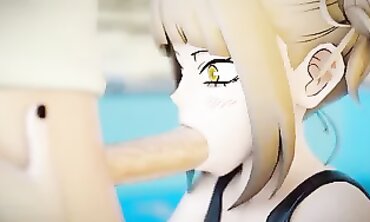 My Hero Academia's Hermitka - Toga Dives into Action with Her Team