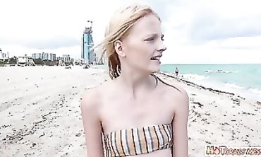 Beach Babe Picked Up For A Wild Adventure In Paradise