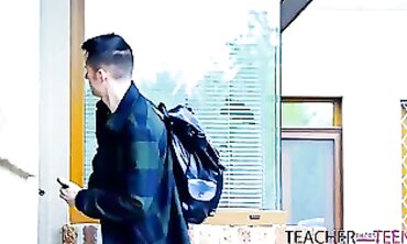Russian Teen Faces Off With Her Sex Ed Instructor in Hot Threesome
