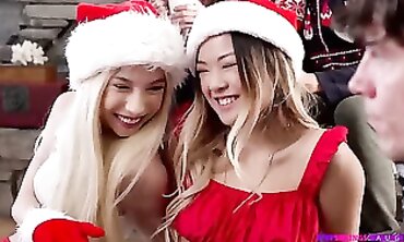 Christmas Comes Early - Stepsister Shares Her Brother's Friend