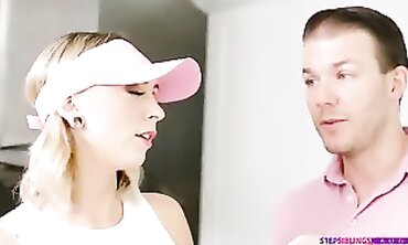 Step-Sister's Creampie Surprise For Birthday #stepbrother