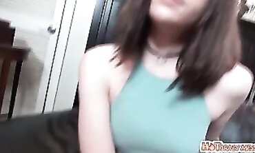 Redhead Teen's Small Body Gets Pounded Hard By Older Man In Multiple Posture Positions
