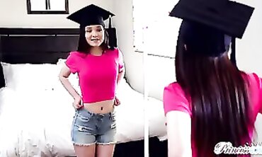 Step-Sister Surprise! Older Brother & Friends Give Her An Unforgettable First Time
