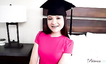 Step-Sister Surprise! Older Brother & Friends Give Her An Unforgettable First Time