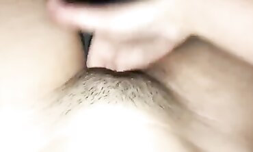 Legal Blonde Babe Strokes Her Pristine Shaven Vagina in Close-Up POV
