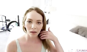 Curvy Cutie Pays Her Debt With Sex! Old Man Fucks barely legal Blonde In POV