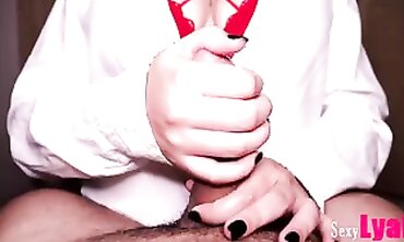 Hot MILF Gives Sensual Hand Job With Facial Finish
