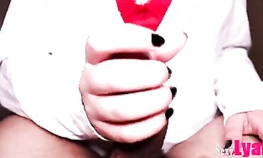 Hot MILF Gives Sensual Hand Job With Facial Finish