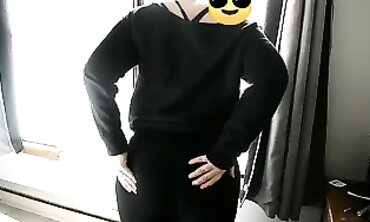 Mature Milf Flaunts Her Long Legs And Curvy Body In Public
