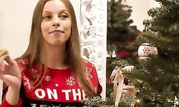 KINKY SANTA HELPERS - Britney Amber And Emily Willis Get Fucked By The Bearded Man