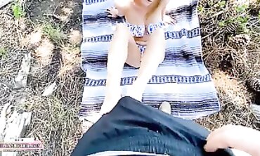 Sex-on-Mountain": German couple having sex outdoors in nature with stunning views of mountains as backdrop