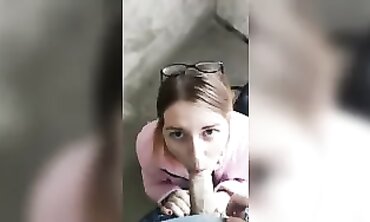 Neighbor's Girlfriend Gives Valentine Special Blowjob