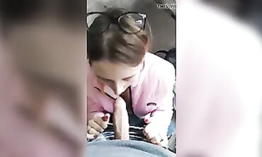 Neighbor's Girlfriend Gives Valentine Special Blowjob