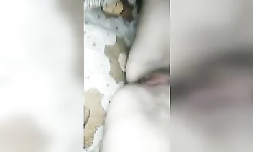 Close-up Nightly Pussy Inspection with Russian Girl