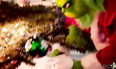 Santa's Little Slutty Elves - Chloe Amour And Lucie Wilde Share Two Big Loads