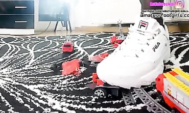 Kinky Giantess Stomps Her Way to Fashion Victimhood - Feet Worship in Heels