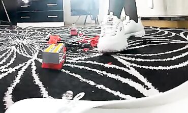Kinky Giantess Stomps Her Way to Fashion Victimhood - Feet Worship in Heels