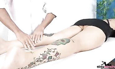 Hot MILF Gives Sensual Massage to Hunk Client's Muscular Body