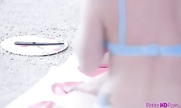 Barely Legal Teen Faces Big Dick in Hardcore Threesome