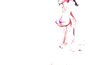 MMD - Old Man's Wife Gets A Surprise With Her Husband Out Of Town And Fucks The Neighbor