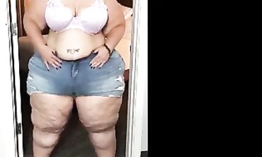 Grandma's Plumper Granddaughter Rides A Huge Dick