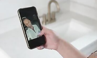 Hot Blonde Babe Uses Dating App to Find Her Perfect Man