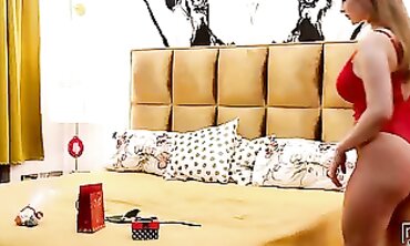 Hot Blonde MILF Teaches barely legal Wife How to Please Her Husband in Bed