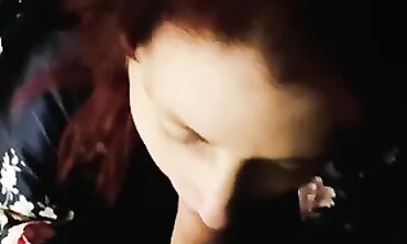 Redhead Ex Wifes Deepthroating Blowjob with Facial Finish