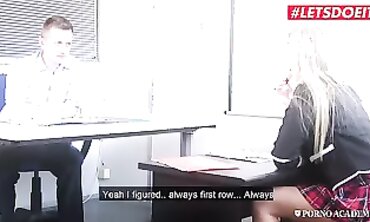Georgia Lyall's Sex Ed Class - Hardcore Lesson on Anal & Doggystyle