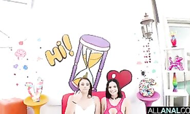 Anal Ass-to-Mouth Blowjob - Anal Sex with Hot Teens Violet Star & GIA DERZA